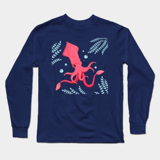 Squid Hand Drawn Long Sleeve T-Shirt